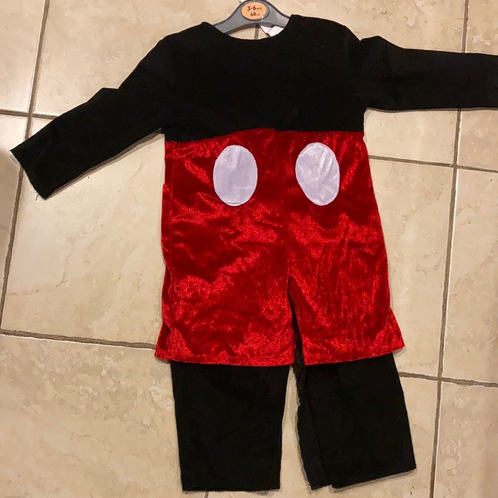 Mickey Mouse toddler costume fits up to size 2T